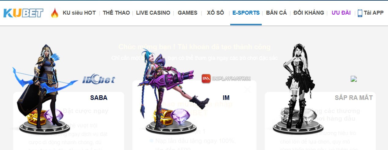 Kubet Institute - Link Chính Thức KU CASINO T10/2026 ĐK +88K 36 Bạn có thể đến với sảnh E-Sports của KUBET
